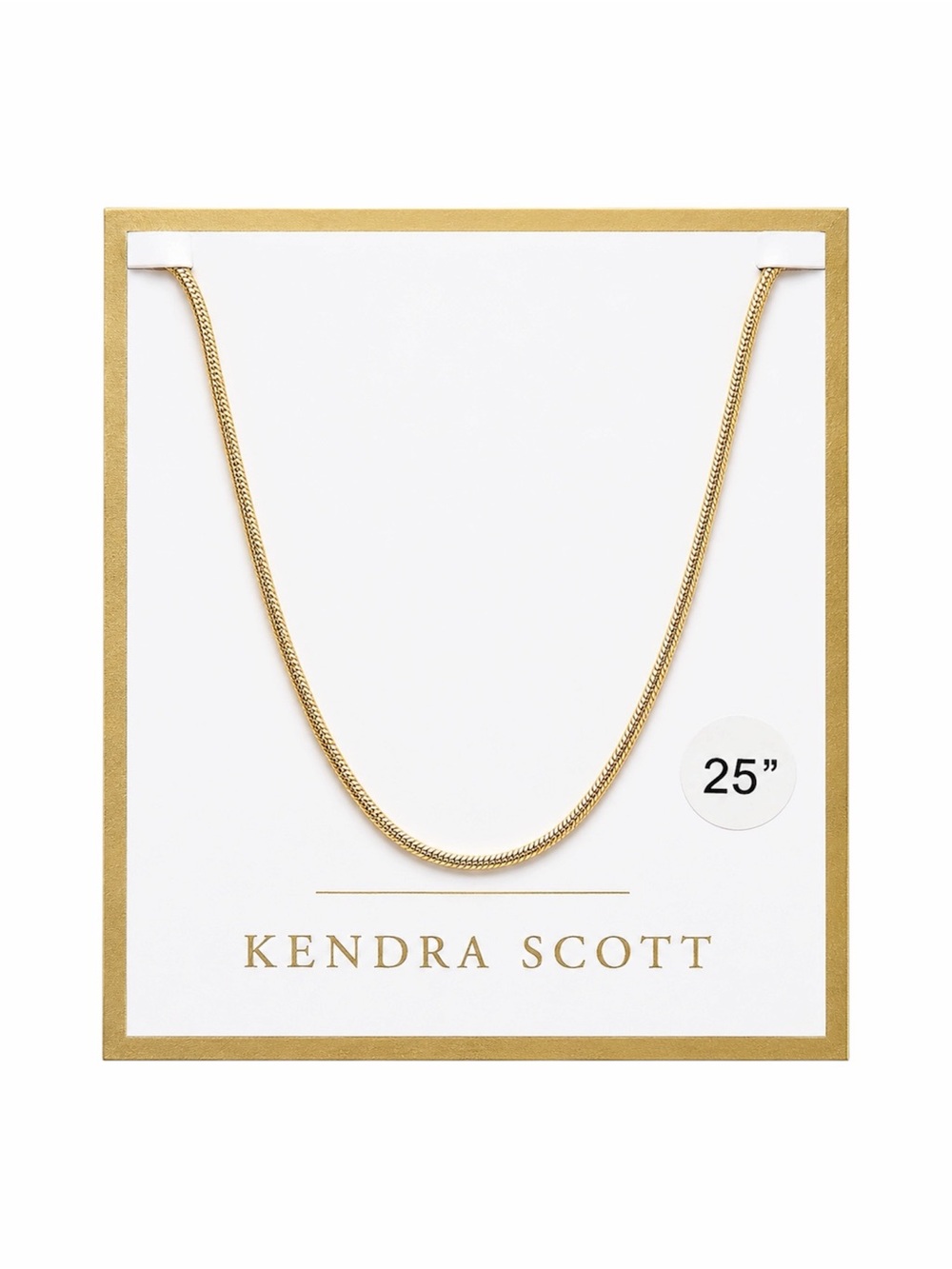 KENDRA SCOTT GOLD SNAKE CHAIN 25” - BNWT